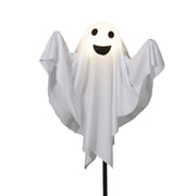 Way To Celebrate 75-177 Fabric Ghost Pathmarker Lights, 3-Pack, Warm White LED, 6ft Outdoor Halloween Decoration