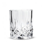 MDR Trading 10 oz Cross Cut Spinning Tumbler Glass with Weighted Base, Clear