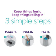 Litter Genie Easy Roll Refill Cat Litter Disposal Bags, Ultimate Odor Control, 24 Count, I000372