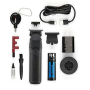 BaBylissPRO FXONE BLACKFX Cordless Hair Trimmer, Brushless Motor, Titanium T-Blade, Interchangeable Battery, All-Metal Housing, Black, FX799MB