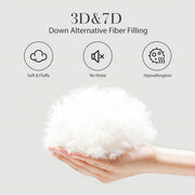 JUSTLET Luxury Solid Down Alternative Comforter, Peachskin Fabric, Hypoallergenic, All-Season, Queen, Red