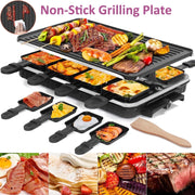 SAVALETOR Raclette Table Grill, Removable 2-in-1 Non-Stick Grill Plate