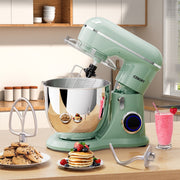 CEBORY 3-IN-1 Stand Mixer, 6.5 QT Tilt-Head 10-Speed Food Mixer, Agave Green