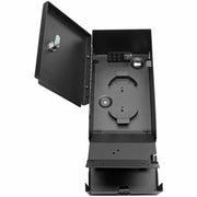Tripp Lite Fiber Optic Wallmount Distribution Enclosure, 2-Panel Capacity, Lockable, Black, Cold-Rolled Steel, N492-WM2-BK