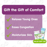Eleeo Brands Boogie Baby Spa Gift Set with Vapor Bath, Soothing Bath Salts, Head-to-Toe Balm Stick, Eucalyptus Scent