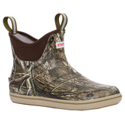 Xtratuf Men's Mossy Oak Country DNA 6in Ankle Deck Boat Fishing Boots, Waterproof, Slip-Resistant, Lightweight, XMAB-MDNA
