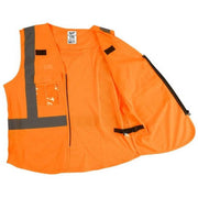 Milwaukee 48-73-5032 ANSI Class 2 Hi Vis Orange Safety Vest, L/XL