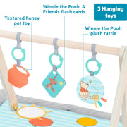 Bright Starts Disney Winnie The Pooh Once Upon a Tummy Time Activity Gym, Multicolor, Large, Newborn to 12 Months, 13124