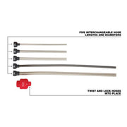 Milwaukee 49-90-2037 Air-Tip Shop Vac Long Reach Set Flexible Vacuum Hose 7 pc