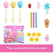 Mattel Barbie Mysteries Beach Detectives Playset with Malibu Doll, Cotton Candy Machine, Interactive Game Booth, Over 20 Accessories