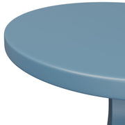 Mainstays Kids Wood Wavy Nightstand Side Table, Bluestone, Rubberwood, Compact Size, MS6503975471KG