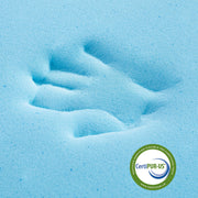 Subrtex Queen Mattress Topper, 4 Inch Gel-Infused Memory Foam, Medium Firmness, Ventilated Design, CertiPUR-US Certified, SESBTLKCD04Q