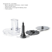 Made By Gather Beautiful 10-Cup Food Processor with 500-Watt Motor, Variable Speed Control, 3-Inch Feed Tube, White Icing, 29449