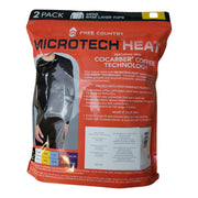 Free Country Men's Microtech Heat Cocarber Base Layer Tops, 2 Pack, Black, Long Sleeve, Athletic Fit