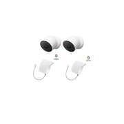 Google Nest Camera 2pk with BONUS Anti-Theft Mount 2pk