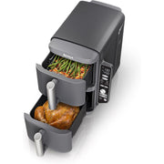 Ninja SL400 Double Stack 2-Basket Air Fryer With 4 Layer, Black