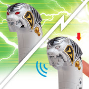 Playmates Toys Mighty Morphin Power Rangers White Ranger Role Play Bundle with Saba Sword, 15+ Sounds, White Ranger Mask, Power Coin