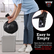 TwinTech Jaws Reusable Mouse and Rat Traps, Extra Large 8.3 in, Touch-Free Spring-Loaded Snap Mechanism, Secure Bait Cup, Durable Indoor and Outdoor Pest Control, Pack of 8
