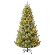 My Texas House 7.5' Pre-Lit Grand Spruce Green Artificial Christmas Tree with 2250 LumaDazzle Color-Changing Twinkle LED Lights,