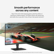 Samsung 27-Inch Borderless Business Monitor, IPS Panel, 100Hz Refresh Rate, USB Hub, Height Adjustable, Black, LS27D402GANXGO