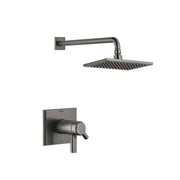 Delta T17T299-KS-PR Pivotal TempAssure 1-Handle Wall-Mount Shower Trim Kit in Lumicoat Black Stainless (Valve Not Included)