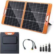 SOLUPUP 100 Watt Portable Solar Panel for Power Station with 5V USB 18V DC Output Perfect for Camping Hiking