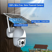 Toguard Ap40 PTZ Wireless Outdoor Dome Surveillance Security Camera With 15600mAh Battery Solar Panel