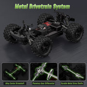 Tcovle Y-000-K-6001 1:14 RC Monster Truck, 40+ KM/H, Metal Drivetrain