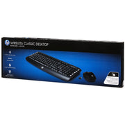 HP LV290AA#ABA Classic Wireless Desktop Keyboard and Mouse - Black