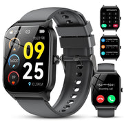 IKT P125(ISED: 29360-P45) Smart Watch Fits for Android and IPhone, 1.85 inch Fitness Tracker, Men Women's Smartwatch