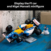 LEGO Icons Williams Racing FW14B Nigel Mansell F1 Car Building Set, 799 Pieces, Display Model, 6526757
