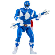 Playmates Toys Mighty Morphin Power Rangers Auto-Morphin Blue Ranger Action Figure with Morphing Feature, Power Lance and Blade Blaster Accessories, Multicolor