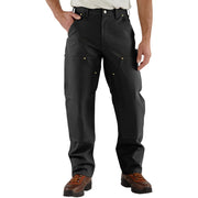 Carhartt B01 Loose Straight Firm Duck Double-Front Dungarees for Men - Black - 32x32