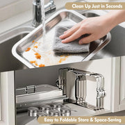 AOKIWO Chafing Dishes Set, 3 Pack 8QT Mirrored Stainless Steel Buffet Warmers with Rolled Edge Technology