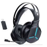 BatteryJack HC-S2036 Wireless Gaming Headset, Over-Ear, Dual 50mm Drivers, Surround Sound, Bluetooth 5.1, Black