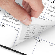 AT-A-GLANCE DayMinder 2026 Monthly Planner, Medium 7 in x 8.75 in, Black Faux Leather Cover, Spiral Bound, G4000026