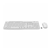 Logitech MK270 Wireless Keyboard and Mouse Combo, Full Size Keyboard with Number Pad and Multimedia Hotkeys, Off White, 2.4 GHz Wireless, 920-013290