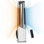 Lasko FHV820 All Season High Velocity Bladeless Fan & Ceramic Space Heater with Remote, White