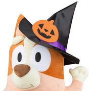 Bingo Halloween Greeter, Bluey Show Holiday Standing Greeter with Witch Hat, 2 Ft Tall