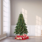 Holiday Time SG66M3CAPL05 6.5' Pre-Lit Windham Spruce Green Artificial Christmas Tree with Warm White LED Lights