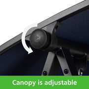 Mainstays Dashwood 2-Seat Steel Canopy Porch Swing, Black