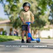 M8TRX MS-10-Pink Beginner Two Wheel Kick Scooter for Toddlers Ages 2.5+, Reinforced Polypropylene Frame, Oversized 6-Inch Wheels, Pink