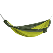 CORE Single Camping Hammock, Durable 300-Thread Diamond Ripstop Nylon, 500 lb Capacity, Quick 2-Minute Setup, Electric Green, Includes Tree Straps and Carry Bag, 40285