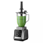 Gourmia Digital Countertop Blender, 1250W Motor, 8 Blend Programs, 4 Speeds with Pulse, 56 oz Glass Pitcher, Round-Plated Tamper, Gray, GPB3125