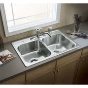 Sterling by Kohler Middleton 1470X-4 Double Basin Drop In Kitchen Sink