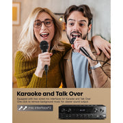 Donner Stereo Receivers 1000W 4 Channel Home Audio Amplifier, Karaoke, Theater Speakers with Bluetooth