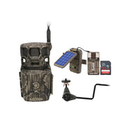 GSM Outdoors Stealth Cam Revolver Pro 2.0 Cellular Trail Camera, 360-Degree Dual-Core Coverage, 40MP Photo, 1440p QHD Video, Brown, Bundle with Solar Power Panel, Memory Card, Card Reader, Holder