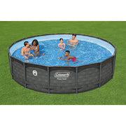 Coleman 90491E Power Steel 16 ft. x 42 in. Round Above Ground Pool Set