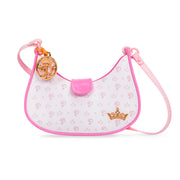 Disney Princess Style Collection Trendsetter Shoulder Purse, Pink, Includes Six Pretend Play Accessories, 9 in