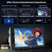 ATOTO A5LWG2B7TM Double Din Car Stereo with 7-Inch Touchscreen, Backup Camera, Bluetooth OBDII, Wireless CarPlay, Android Auto, GPS Navigation, Mirror Link, FM/AM Radio, 2GB RAM, 32GB Storage